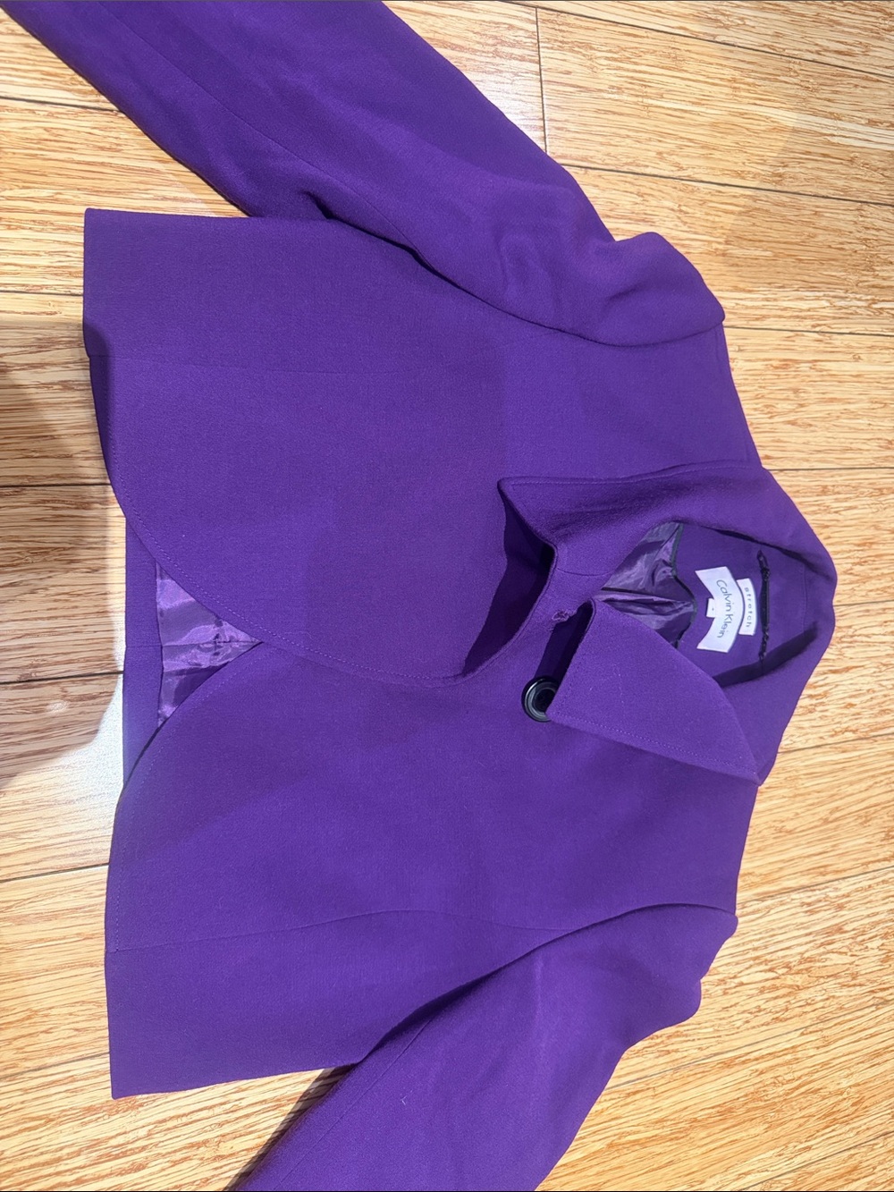 Calvin Klein Girls' Purple Peplum Blazer